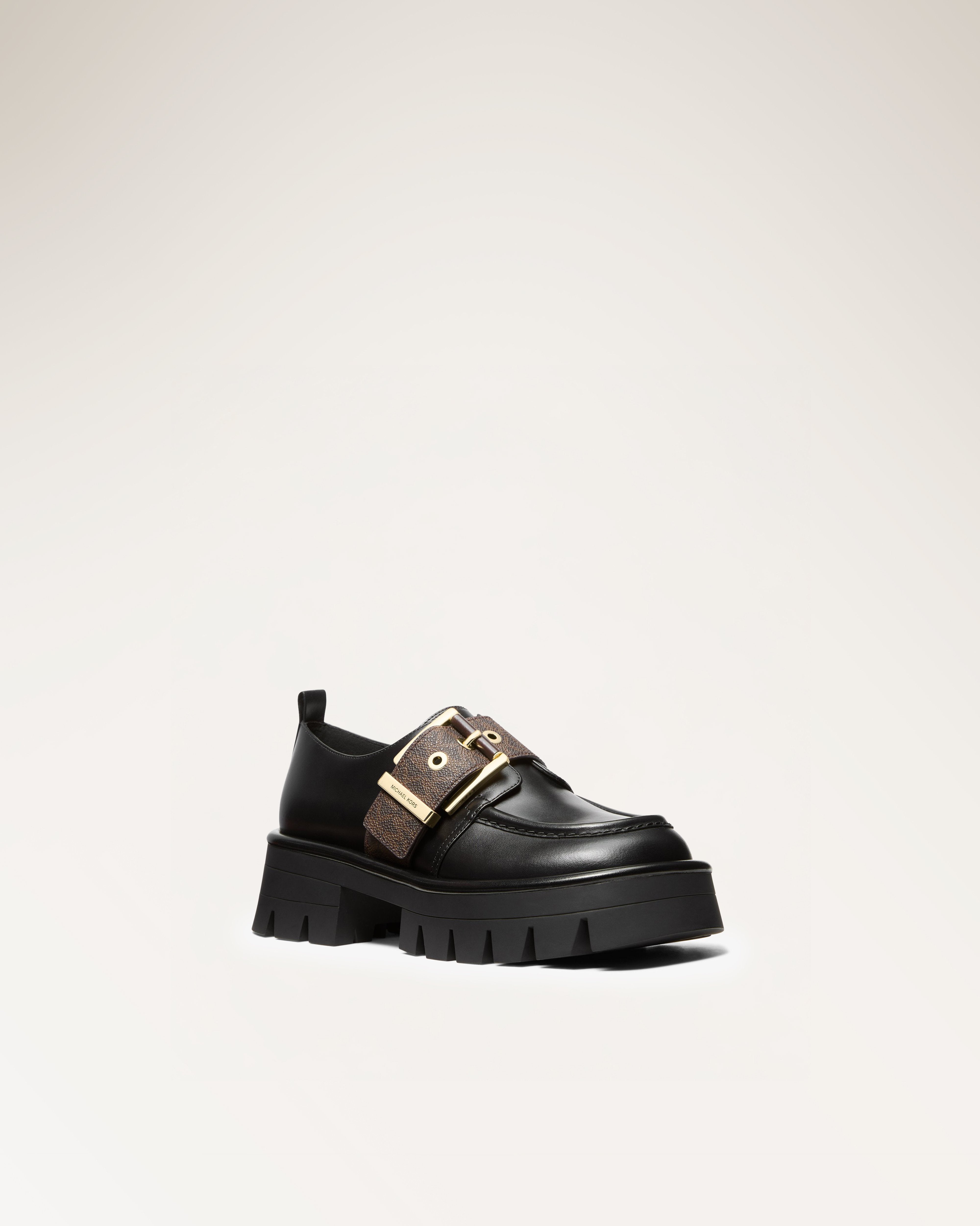 Michael Kors Black and Brown Men\'s Loafers Michael Kors Lex Leather Loafer - Black - Walking on a Cloud  main image 2
