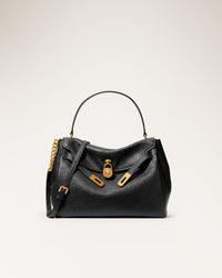 Lg Flap Th Satchel Black - UN
