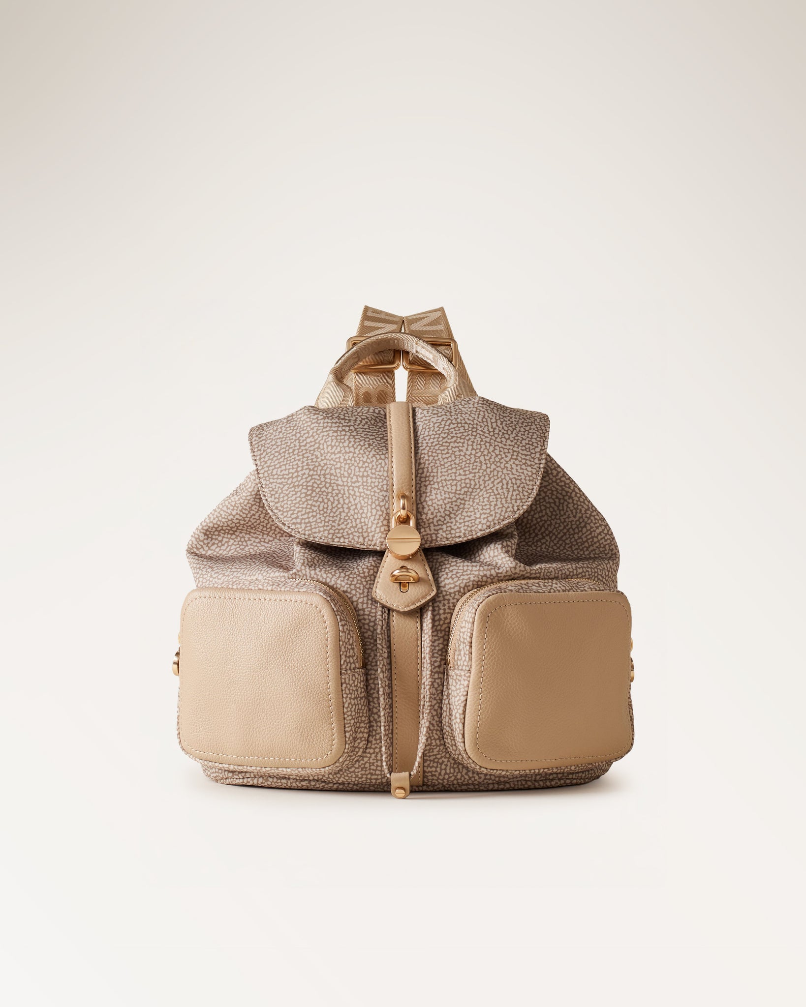 Borbonese Vintage Backpack with Gold Hardware Borbonese Backpacks for Women | Online Sale up to 30% off | Lyst main image 2