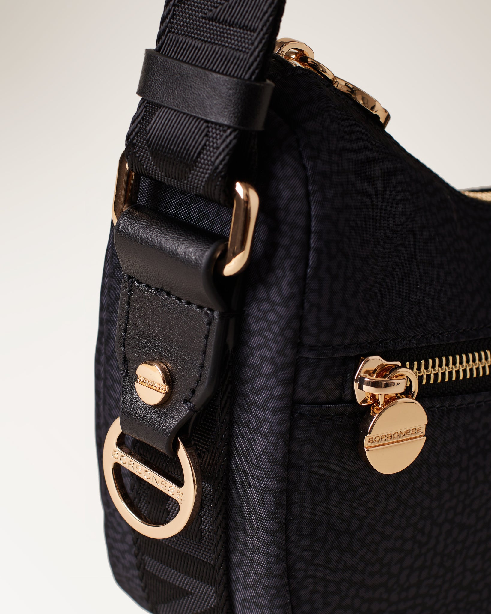 Luna Bag Mini Dark Black Borbonese Anna Virgili Online