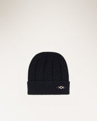 Frances Knitted Beanie Black - M