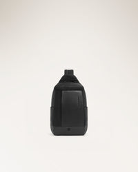 One-Shoulder Bag in Fabric and Leather - UN