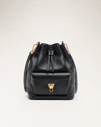 Handbag Grained Leather Black - UN