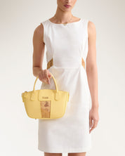 Small Hand Bag W/det Yellow