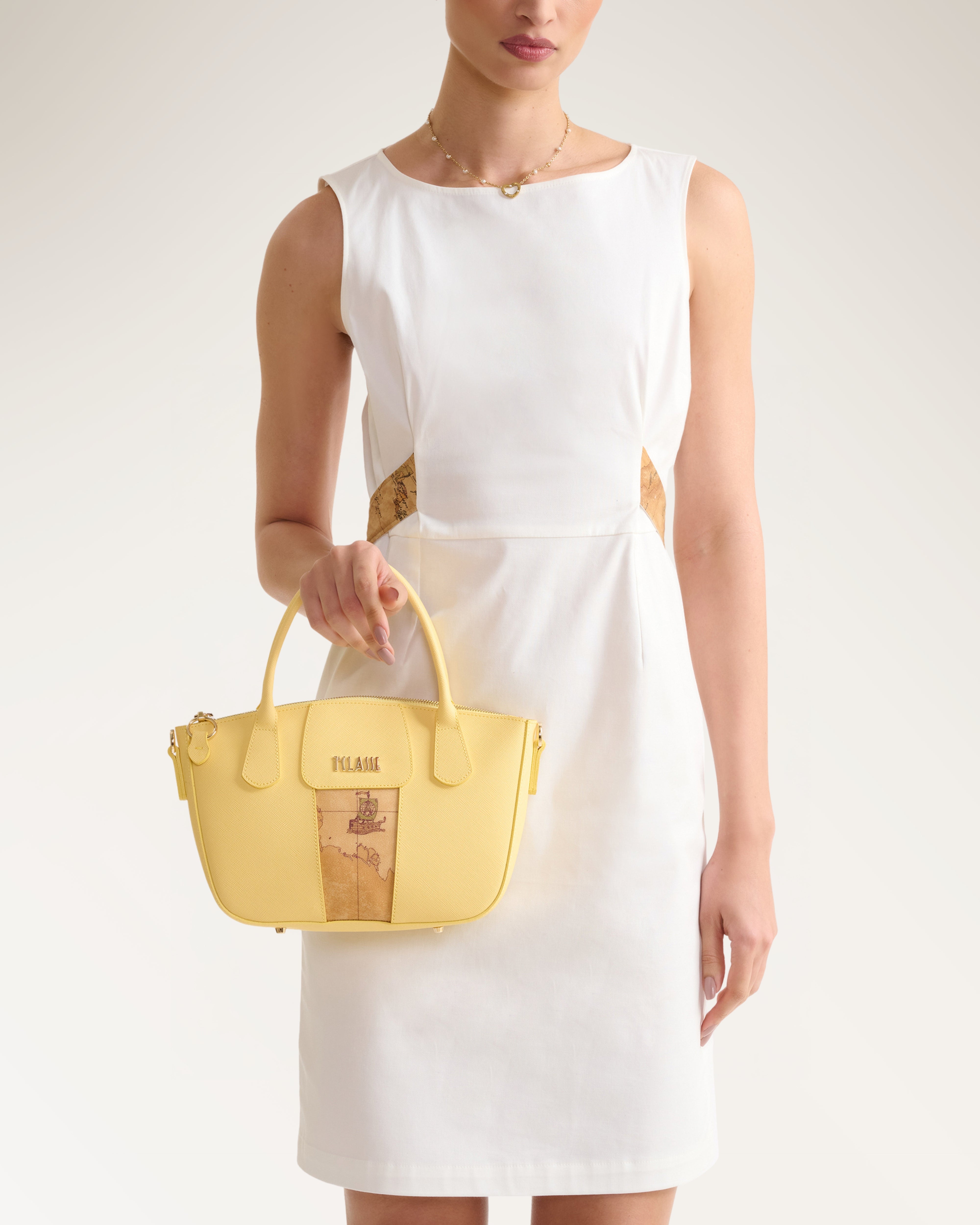 Small Hand Bag W/det Yellow
