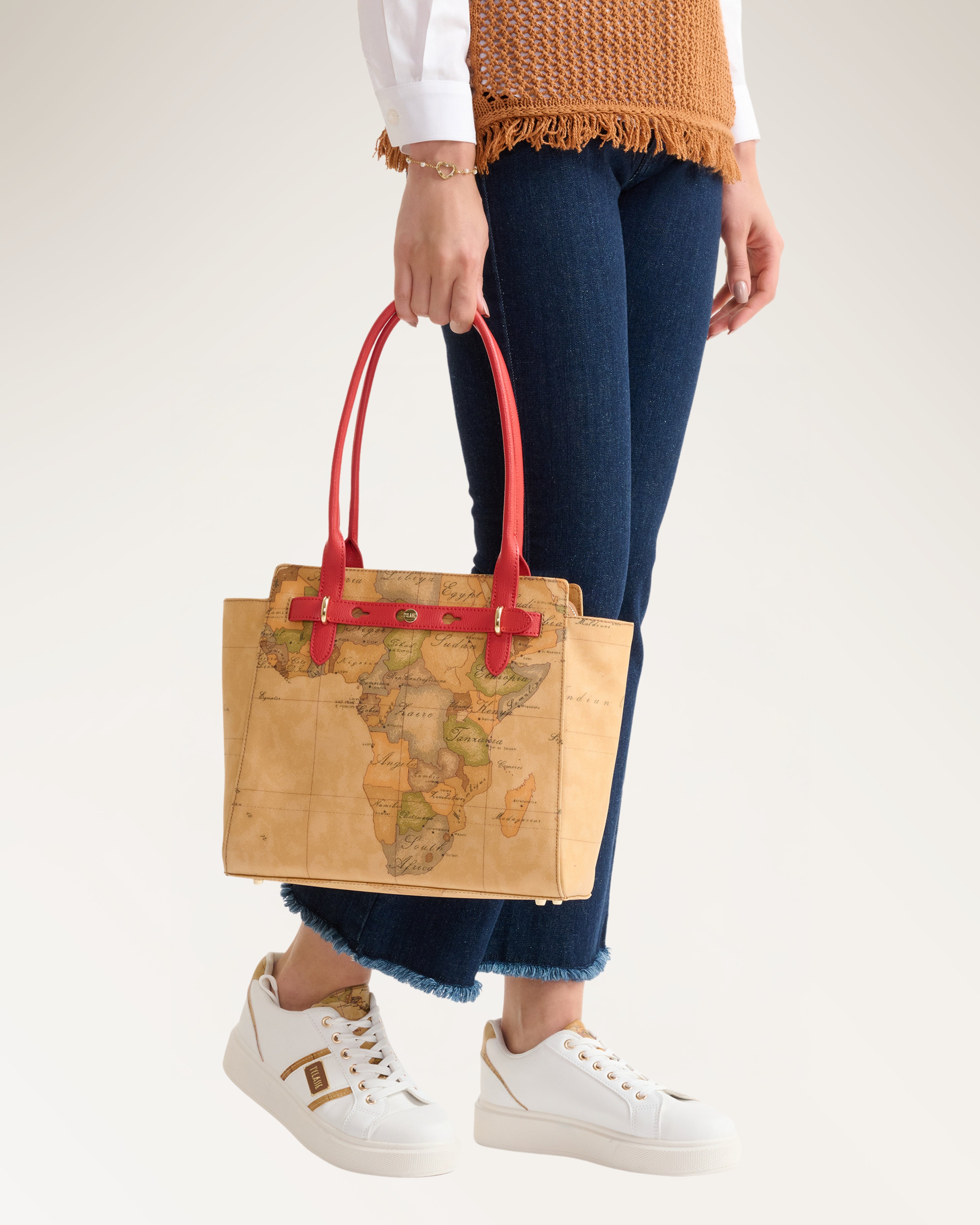 Poppy Red Shopping Bag