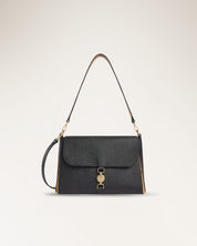 Shoulder Bag With Fl Black