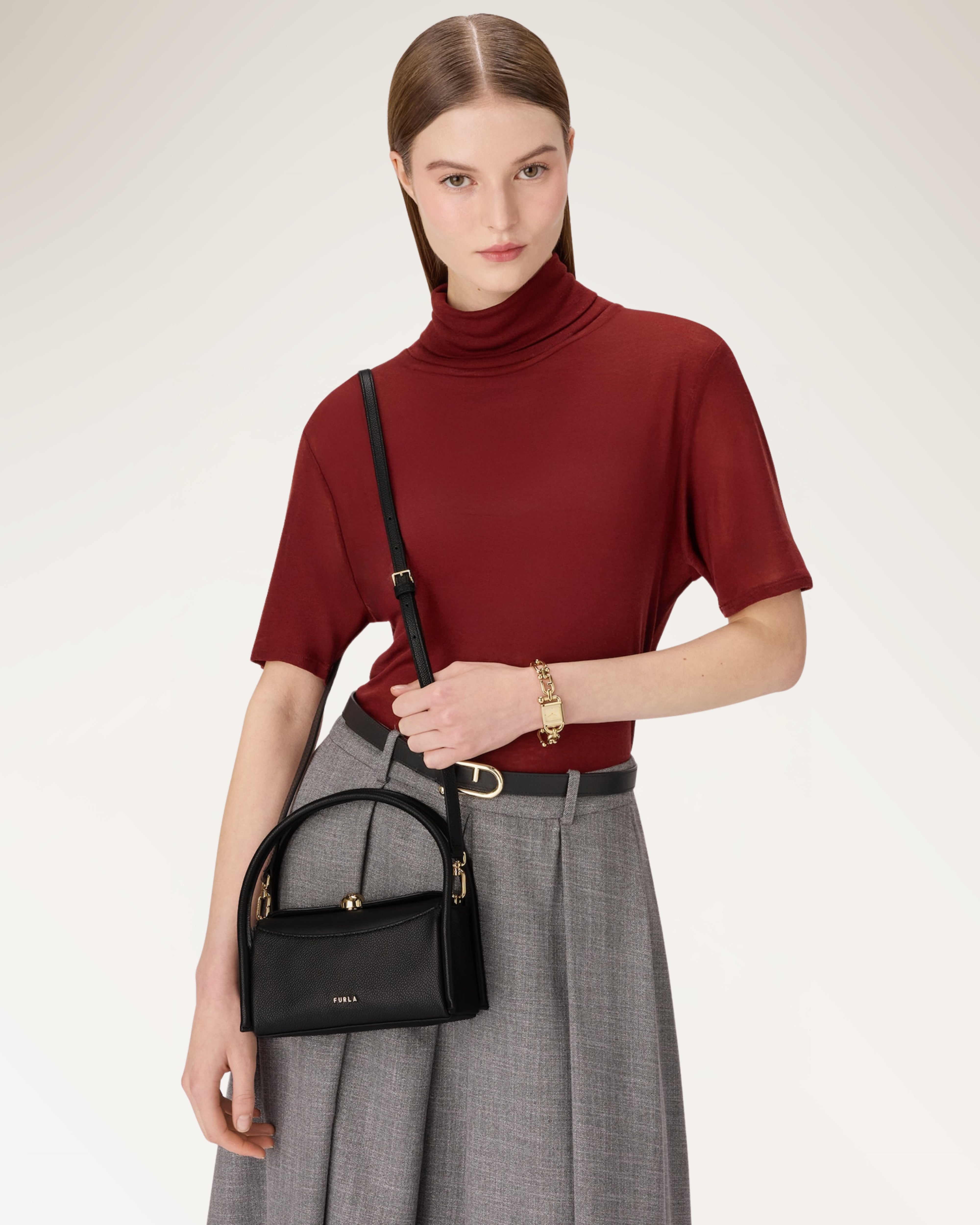 Nicole Mini Boston Bag Black