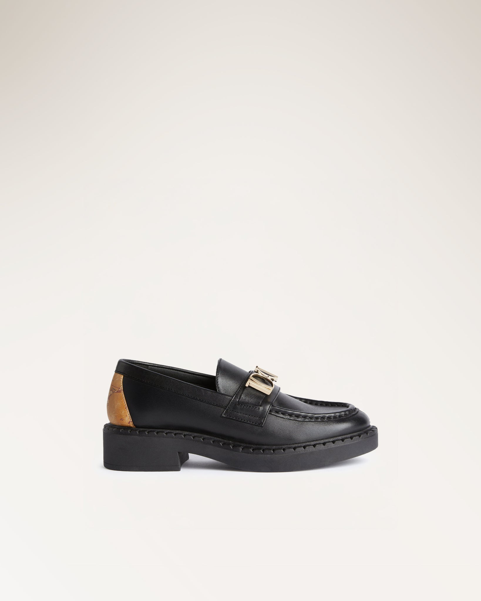 Mocassino Donna H40 Nero Classe Anna Virgili Online - Main Image